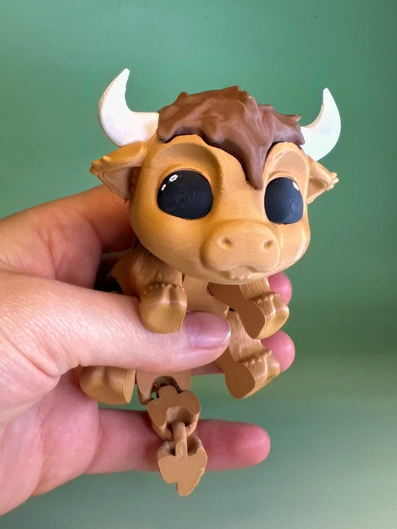 Flexible Highland cow