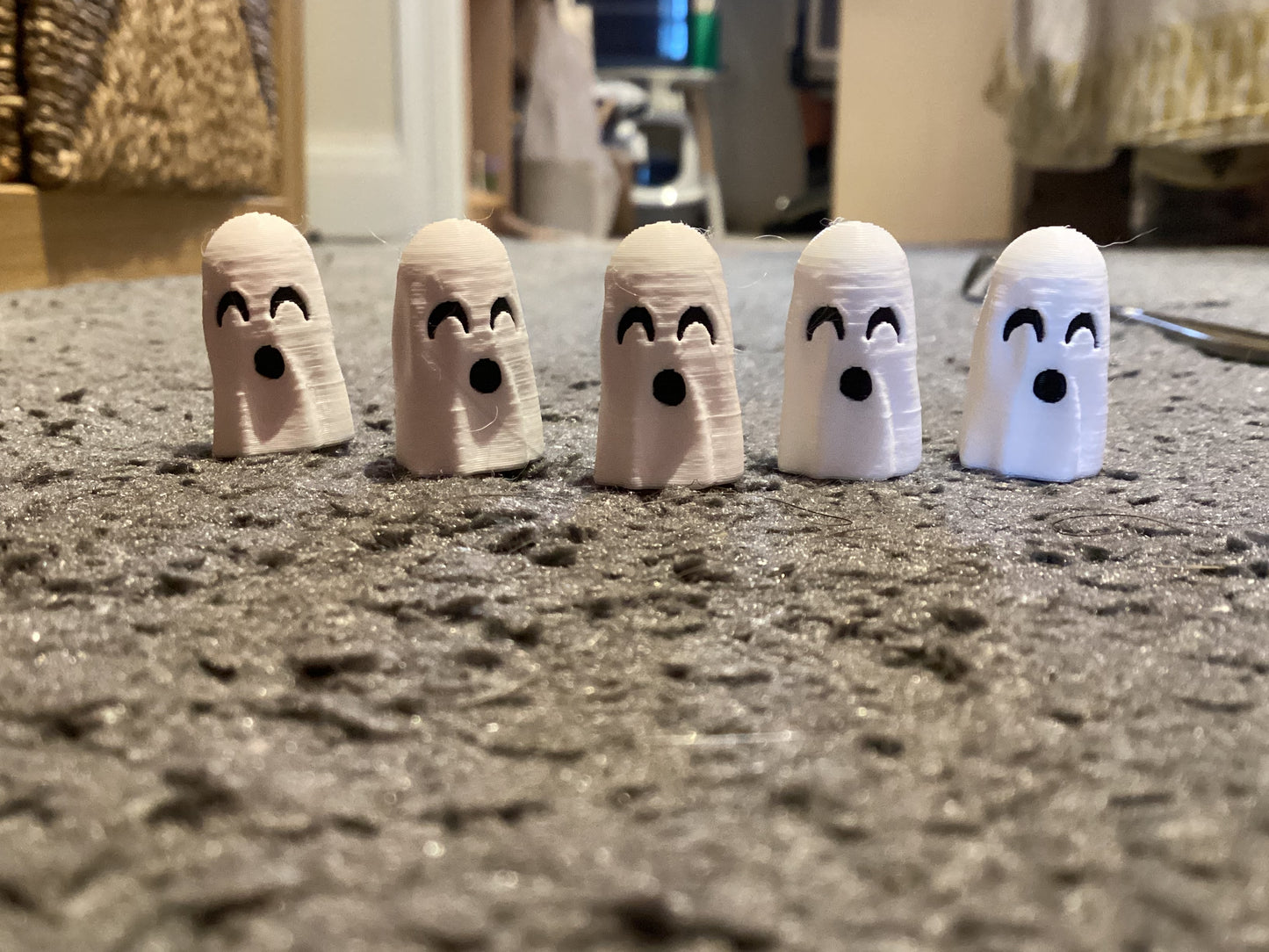 Little ghost pencil toppers